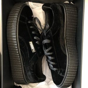 Puma Fenty By Rihanna Velvet Creepers Black Shoes